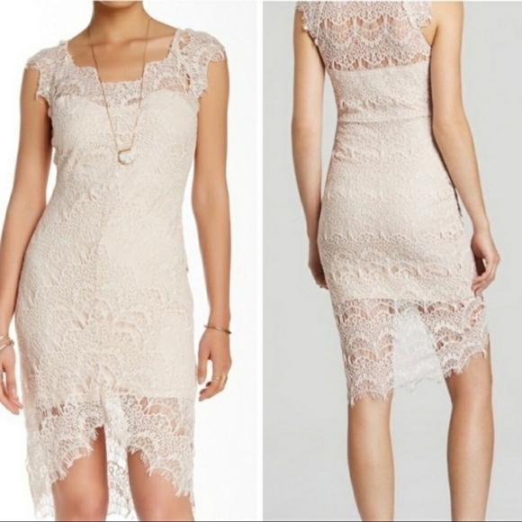 FREE People Peekaboo Lace Slip Dress sz. Small - Picture 4 of 11